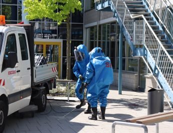 Gefahrgut-Unfall am Selmer Gymnasium – Feuerwehr Selm trainiert für den Ernstfall